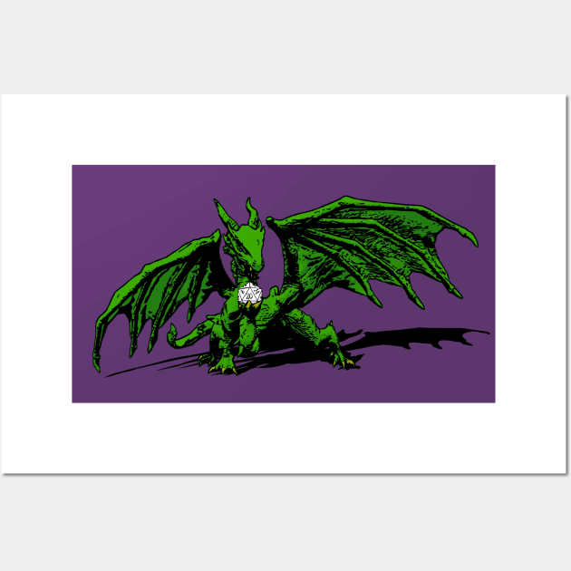 Dragon Dice Roller Wall Art by LordNeckbeard